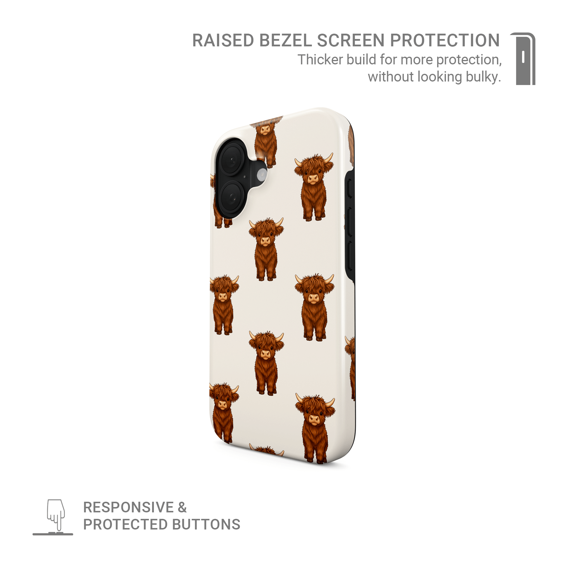 MagSafe cow print phone case