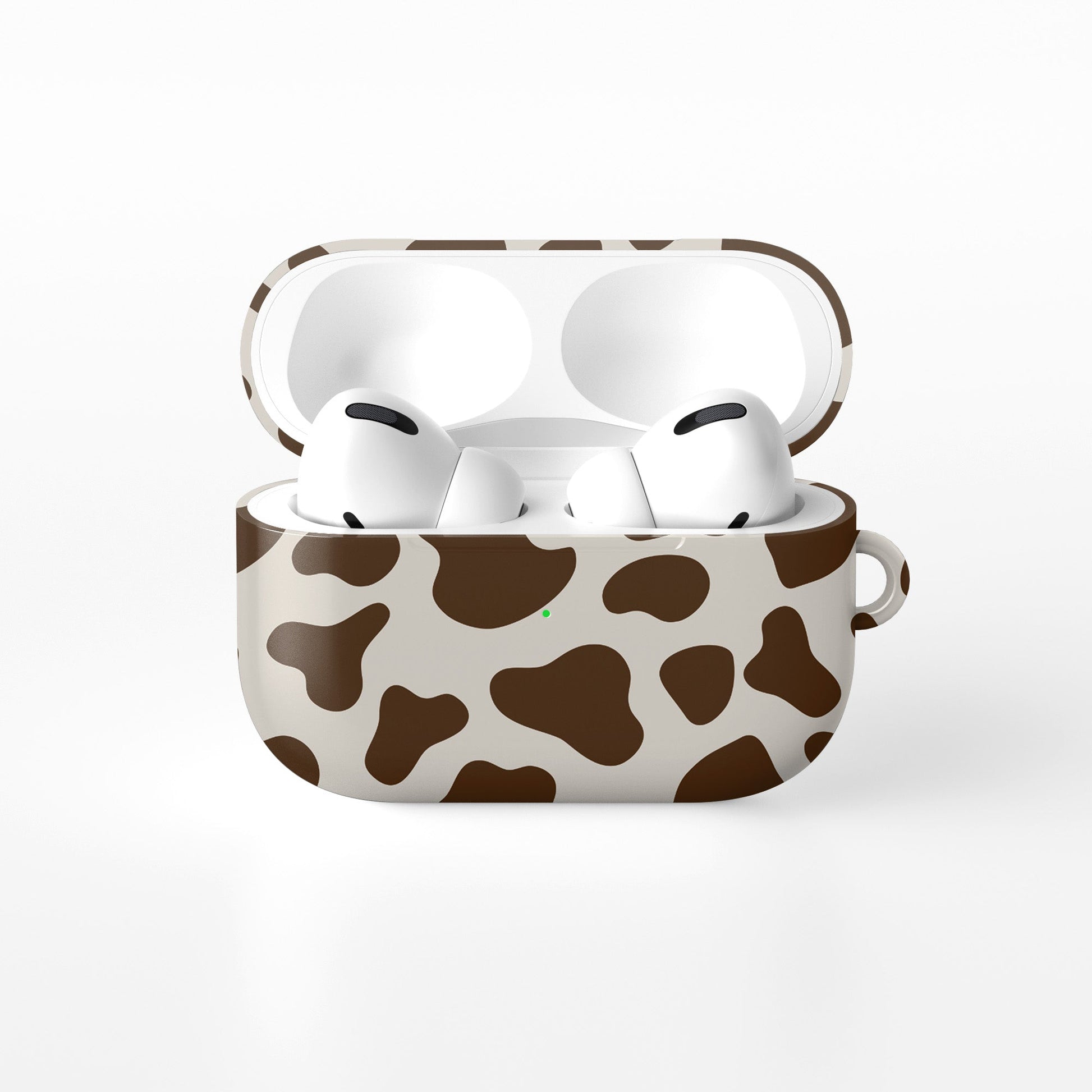 Moocha Latte coffee-inspired cow print AirPods case