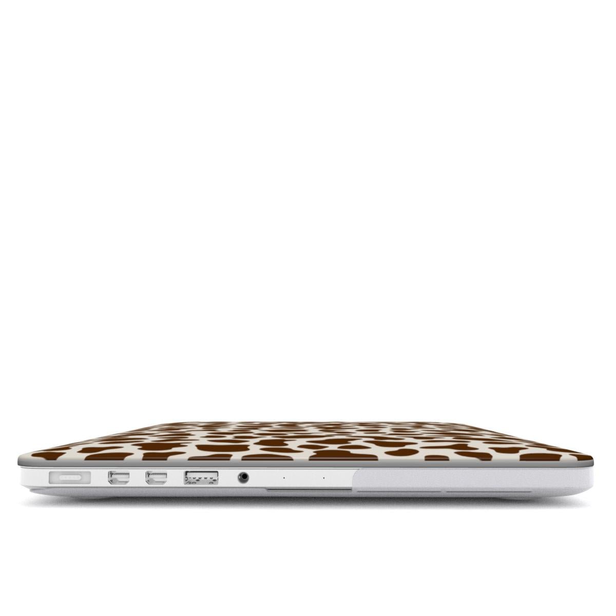 Moocha Latte MacBook Case with coffee cow print design