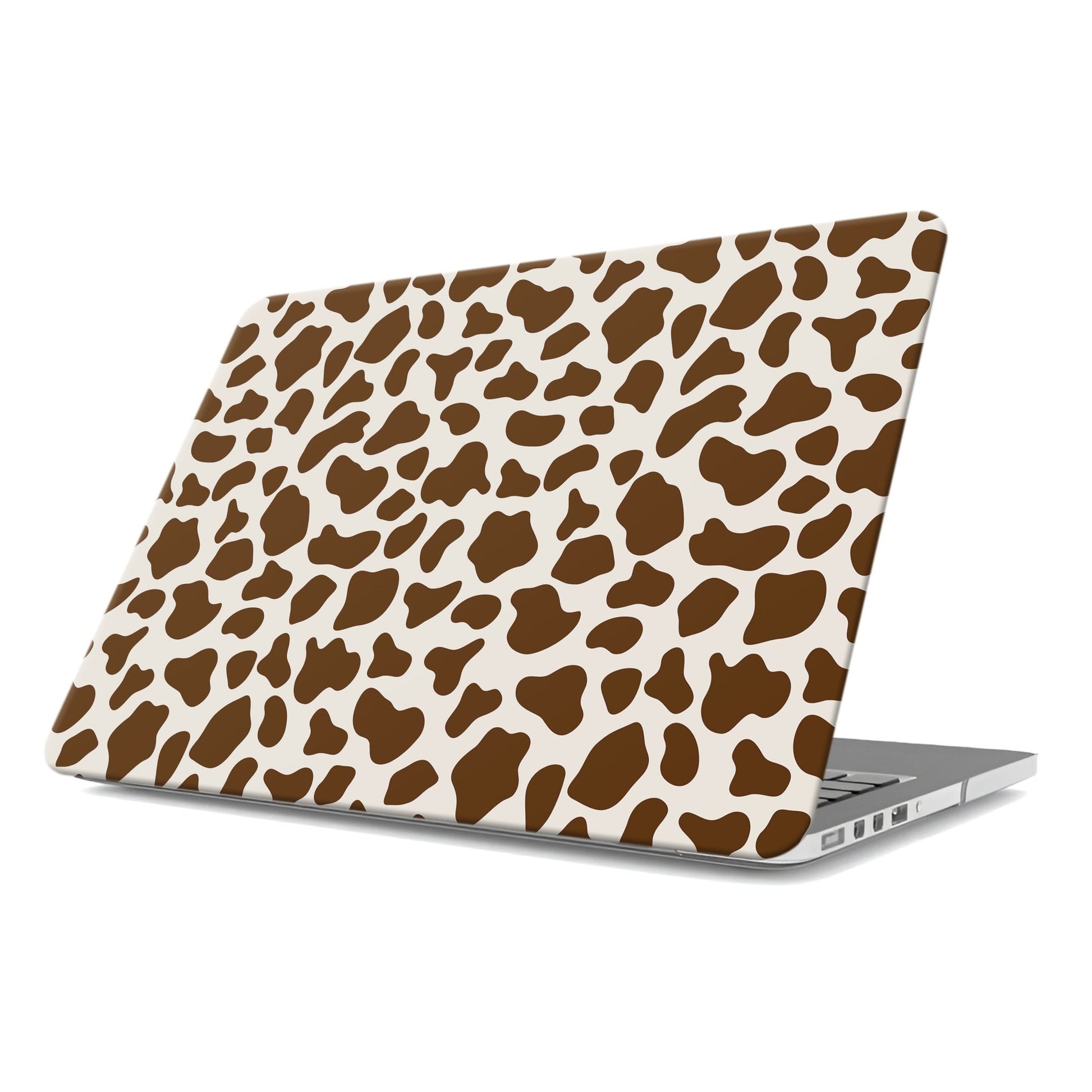 Moocha Latte MacBook Case with coffee cow print design