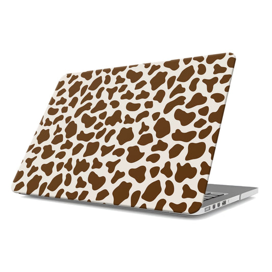 Moocha Latte MacBook Case with coffee cow print design