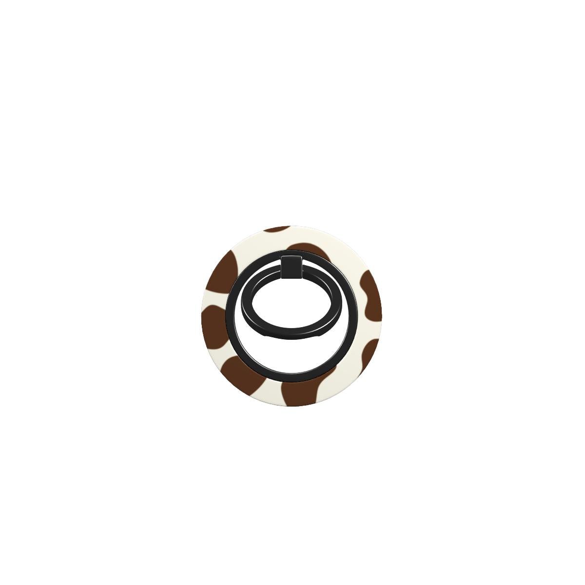 Moocha Latte cow print MagSafe magnetic phone ring holder