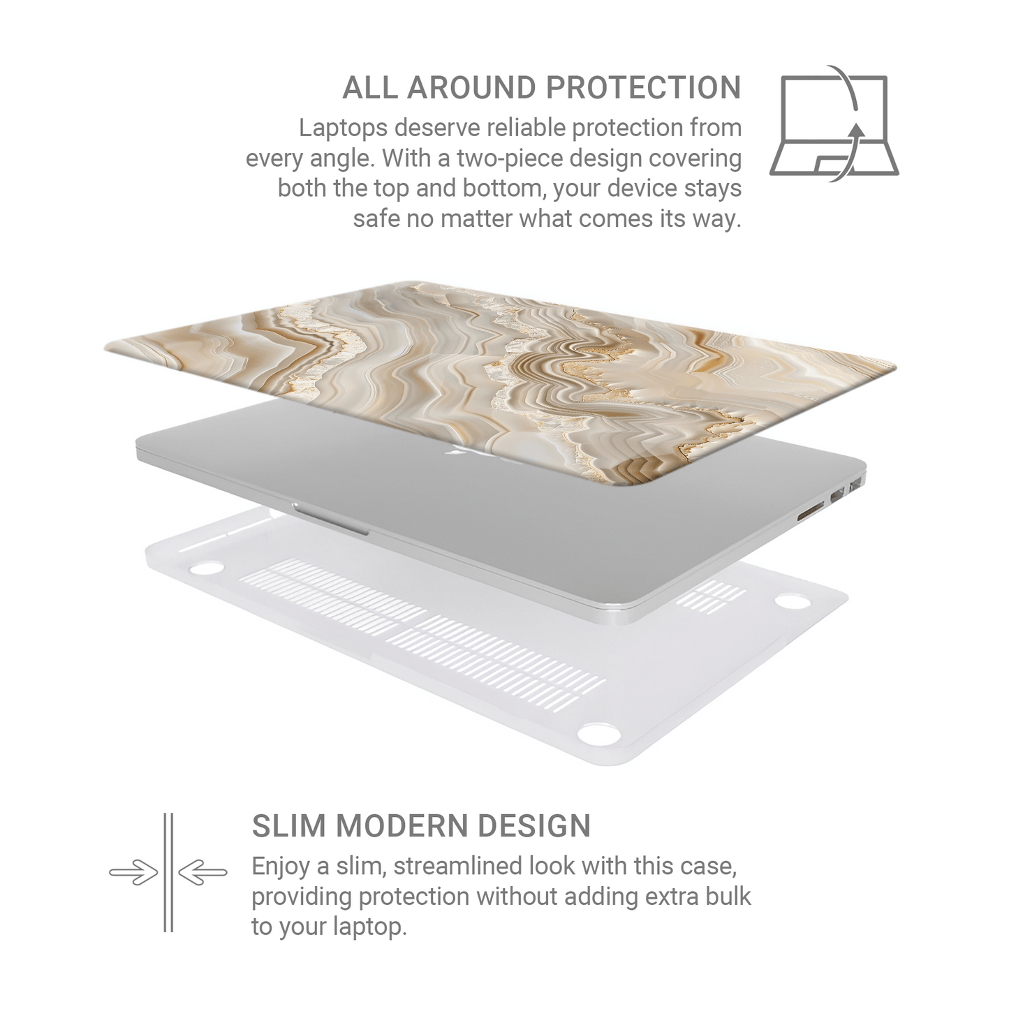 Moonlit Sandstone | MacBook Case - Case & Charm