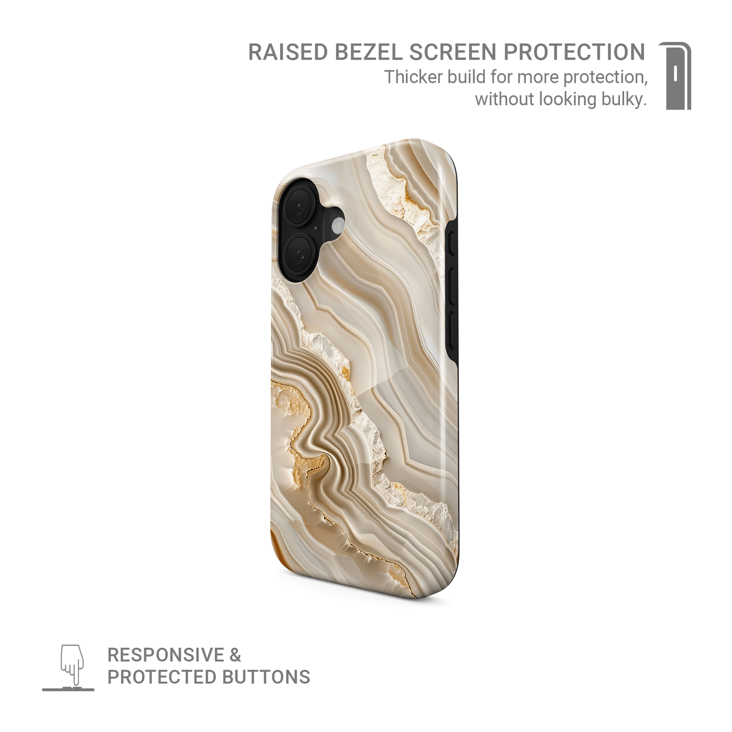 Marble MagSafe tough protective phone case