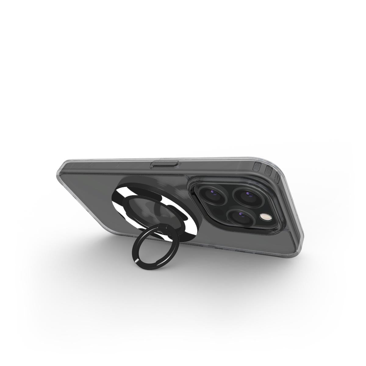 Mootique Noir cow print MagSafe magnetic phone ring holder