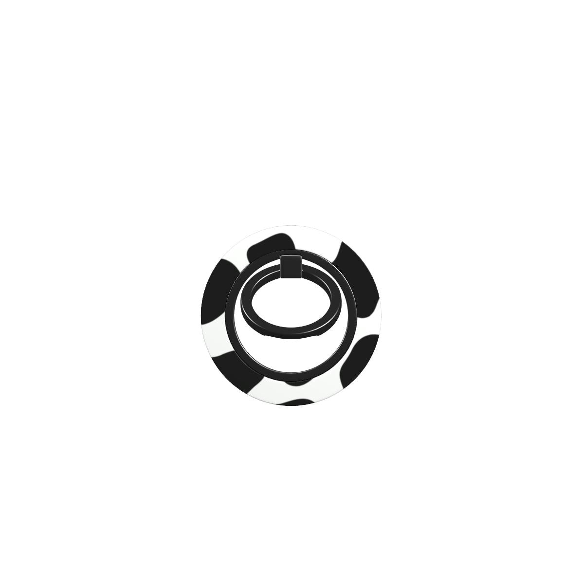 Mootique Noir cow print MagSafe magnetic phone ring holder