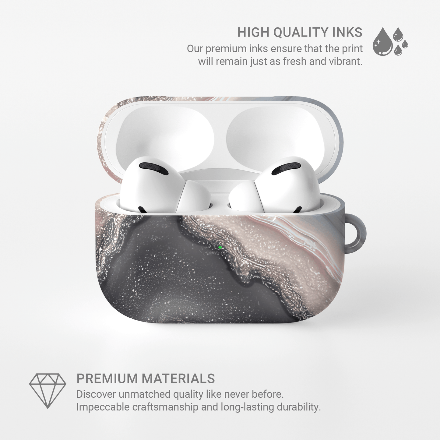 Opaline Fog | Apple AirPods Tough Case - Case & Charm