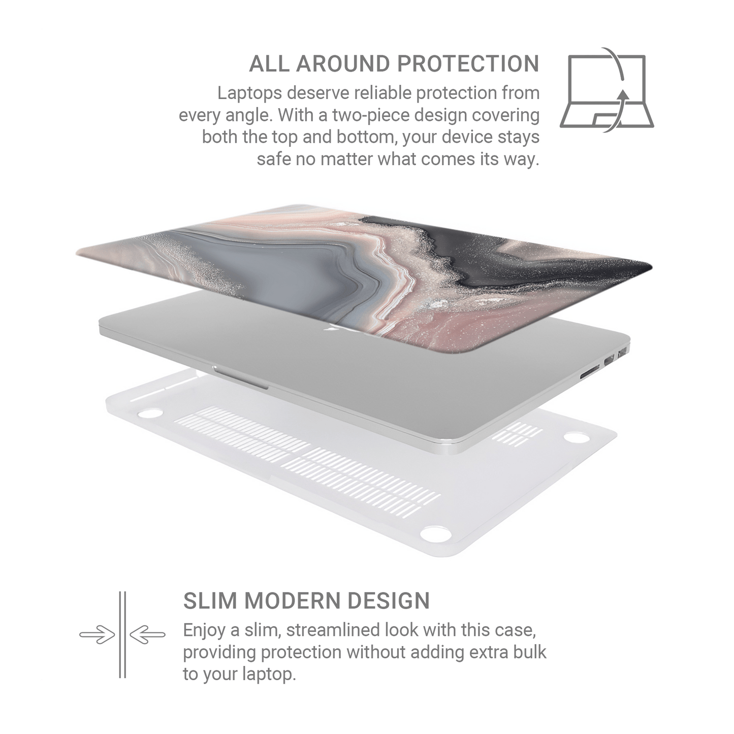 Opaline Fog | MacBook Case - Case & Charm