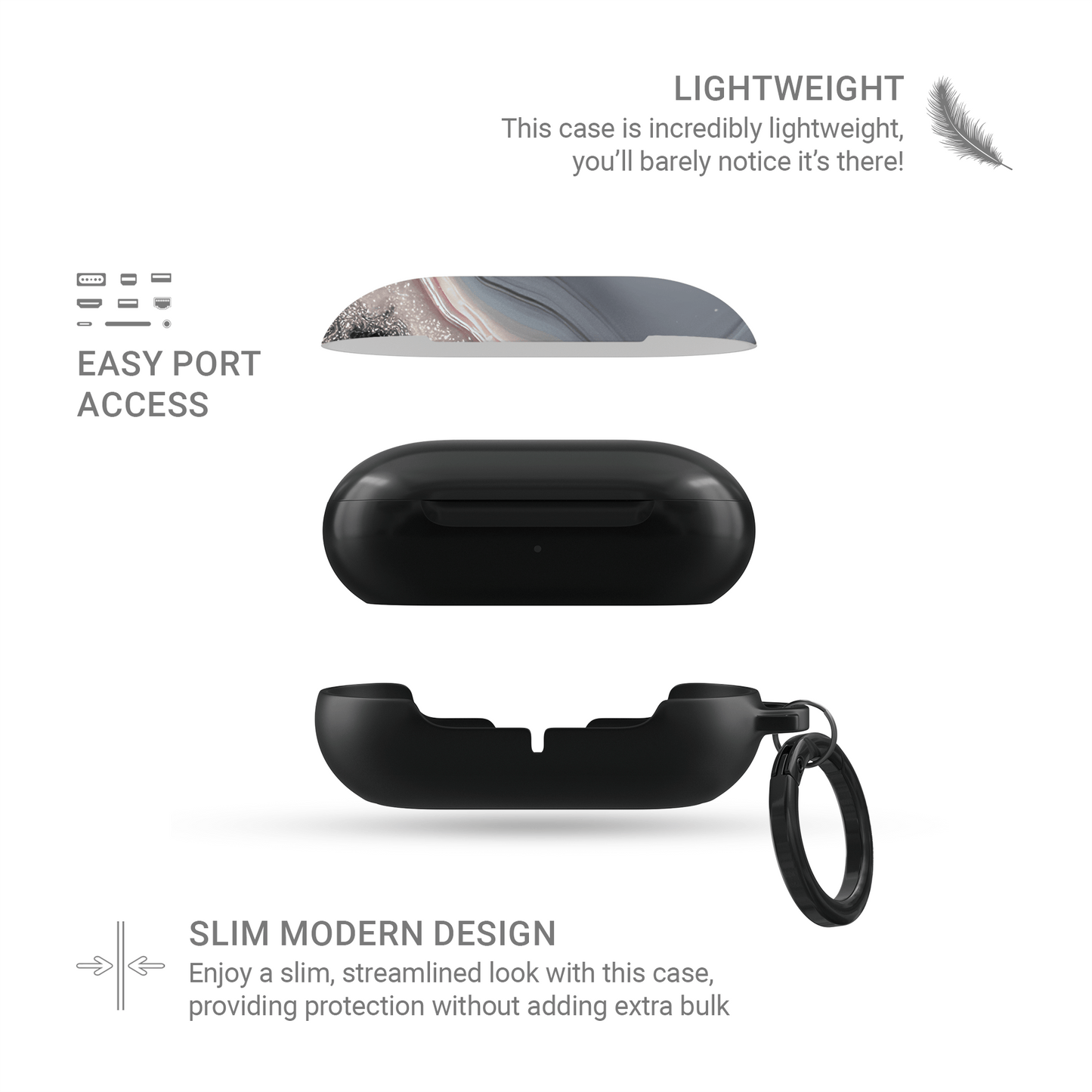 Opaline Fog | Samsung Buds Tough Case - Case & Charm