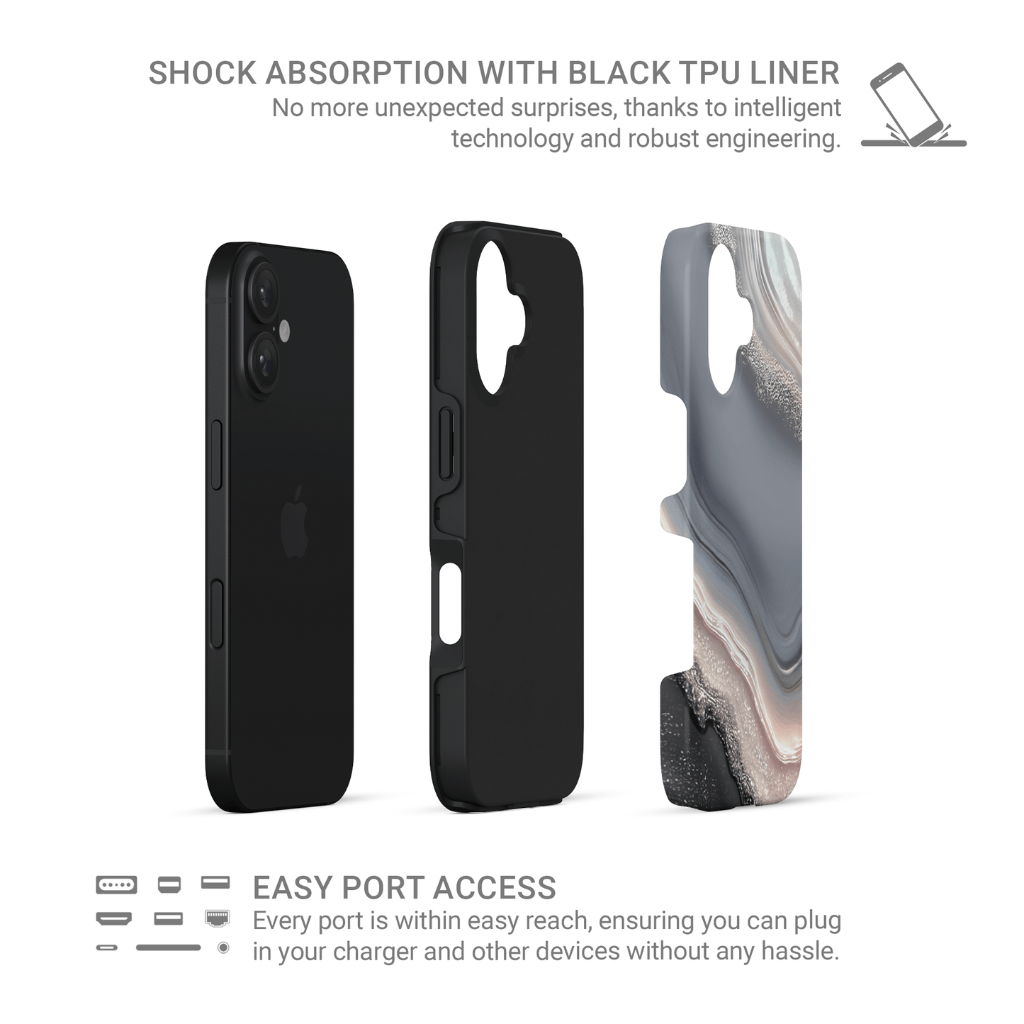 Opaline Fog | Tough Phone Case - Case & Charm