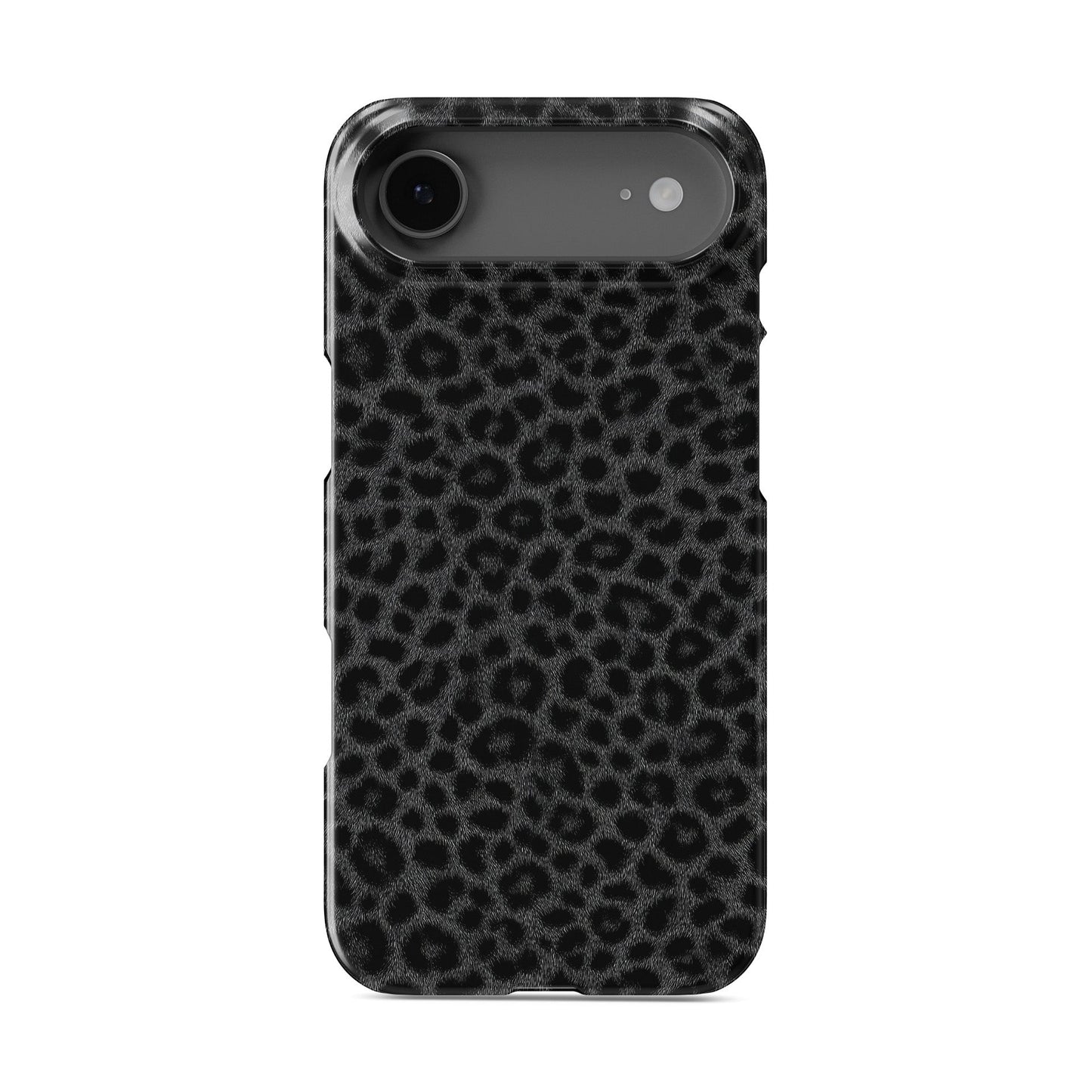 Slim and lightweight black leopard print Snap Phone Case design
