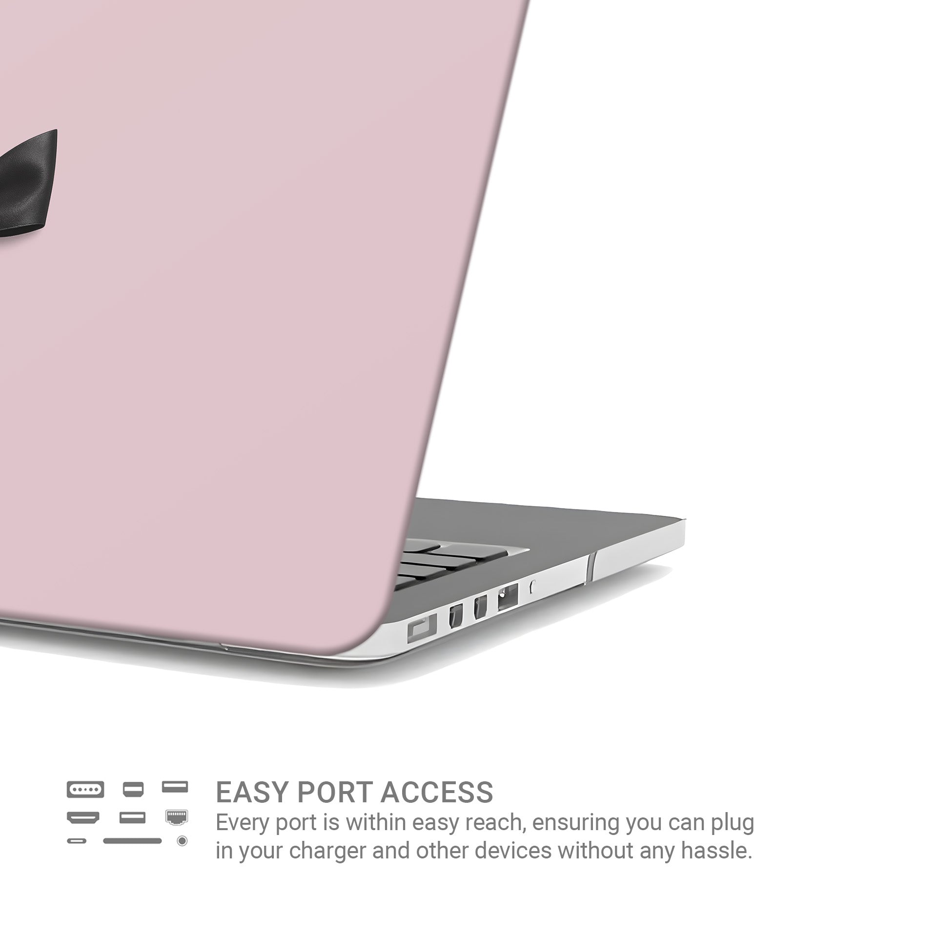 Parisian Satin MacBook Case with black ribbon bow design