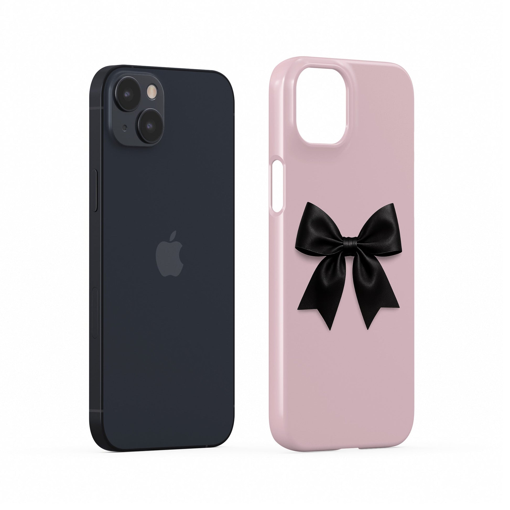 Slim Snap phone cover with chic black bow