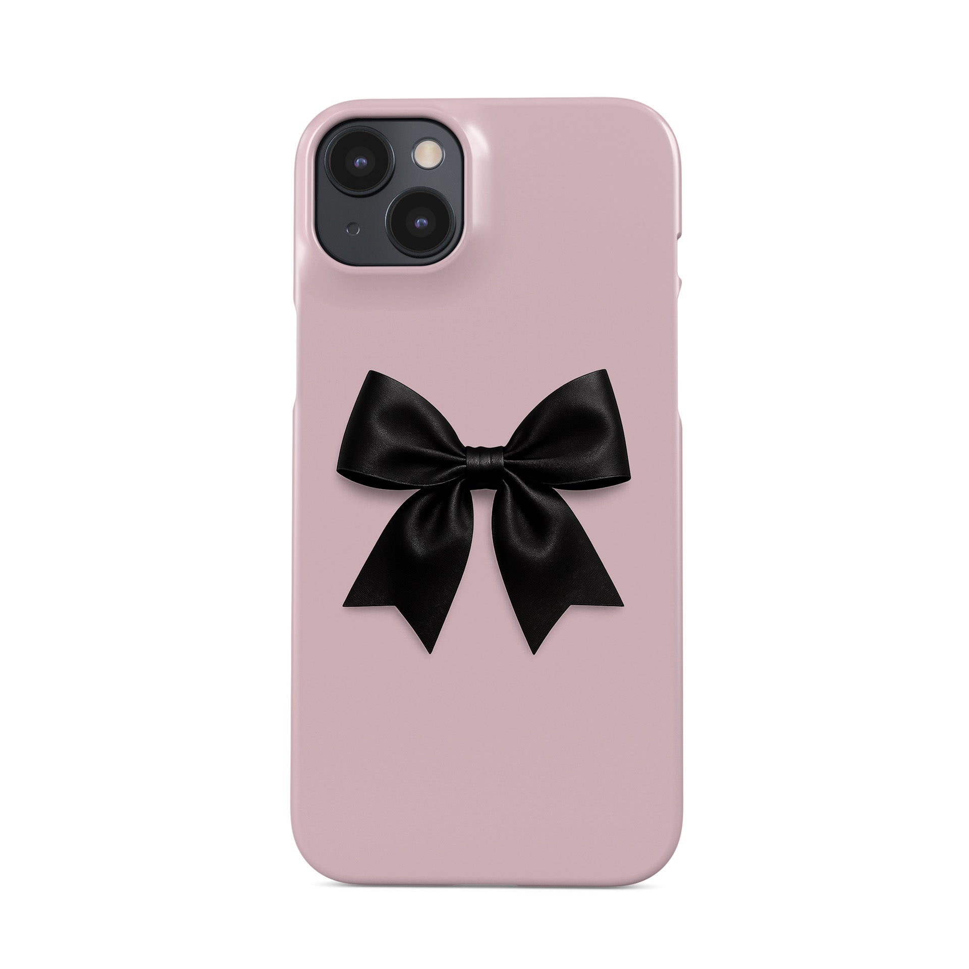 Slim Snap phone cover with chic black bow