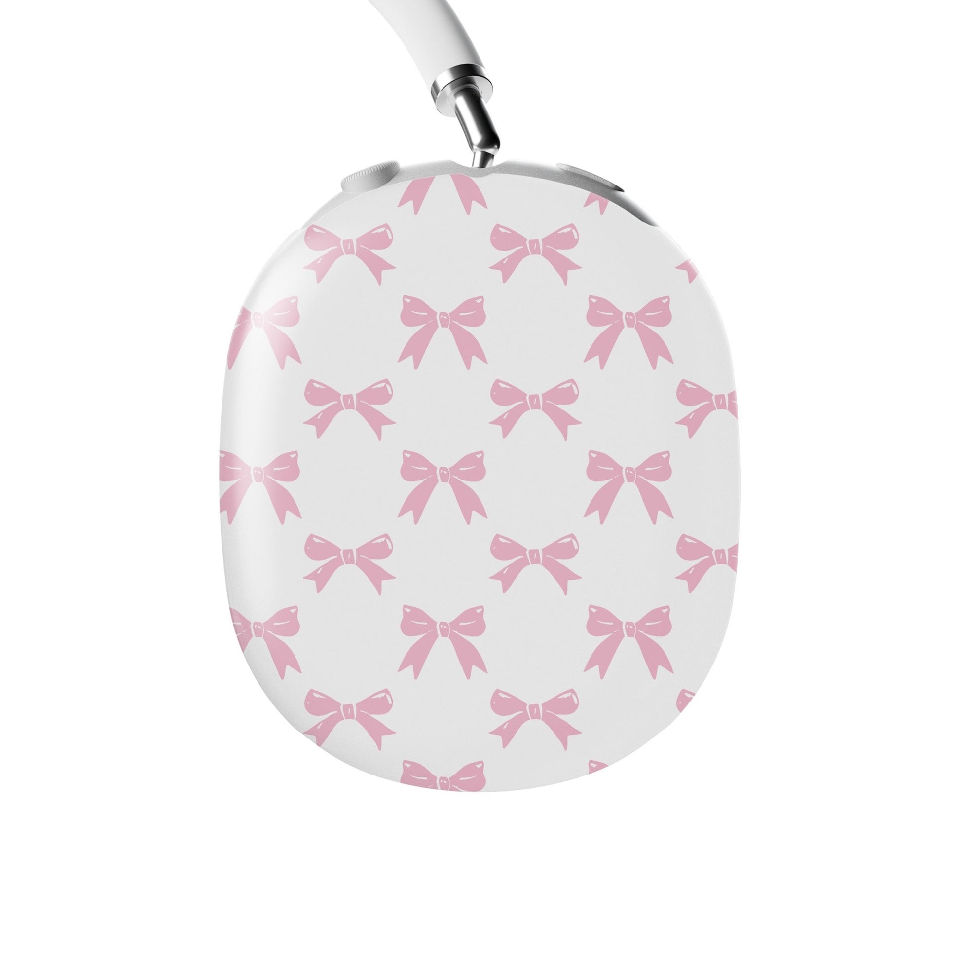 Durable scratch-resistant AirPods Max cover in Pastel Pink Bow design