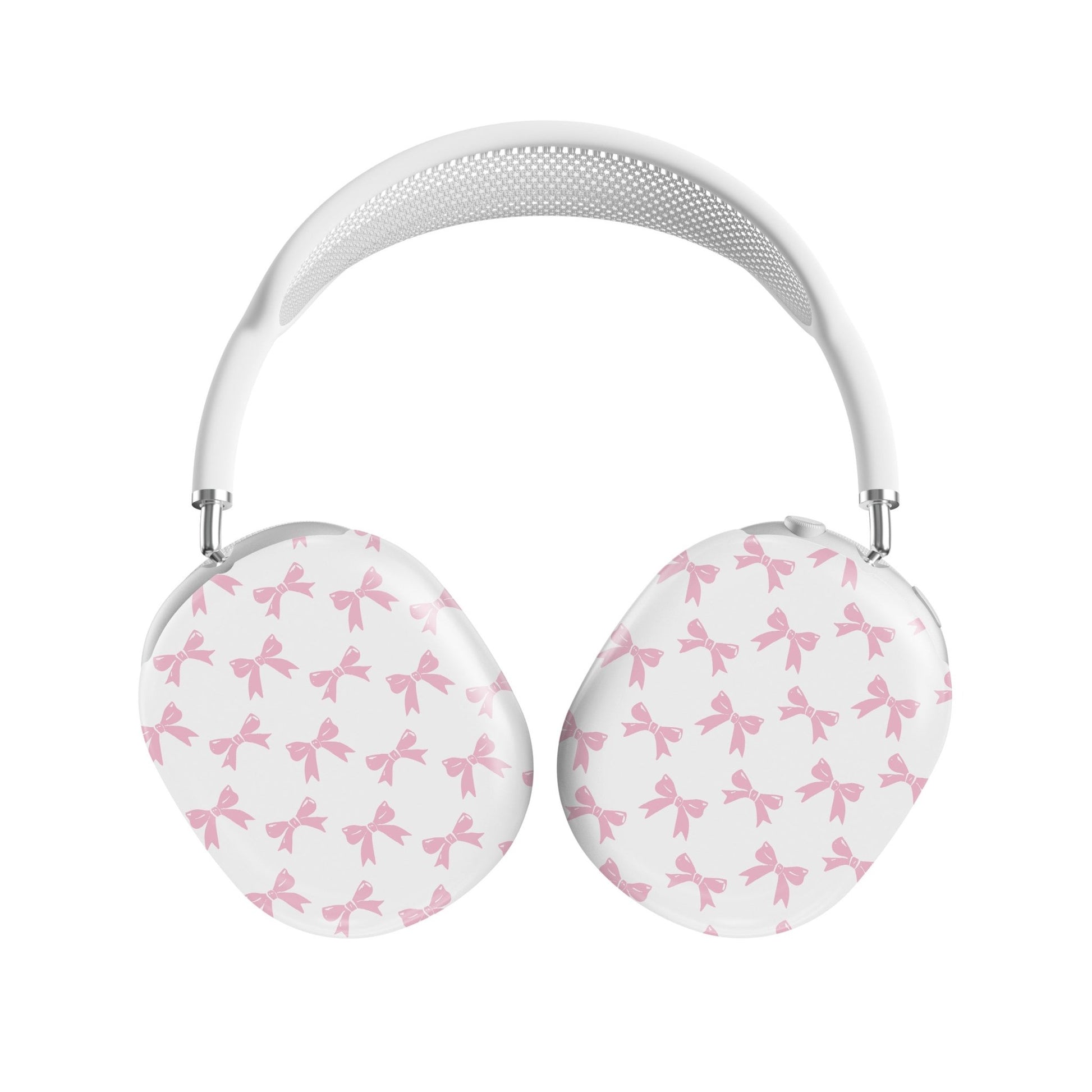 Durable scratch-resistant AirPods Max cover in Pastel Pink Bow design