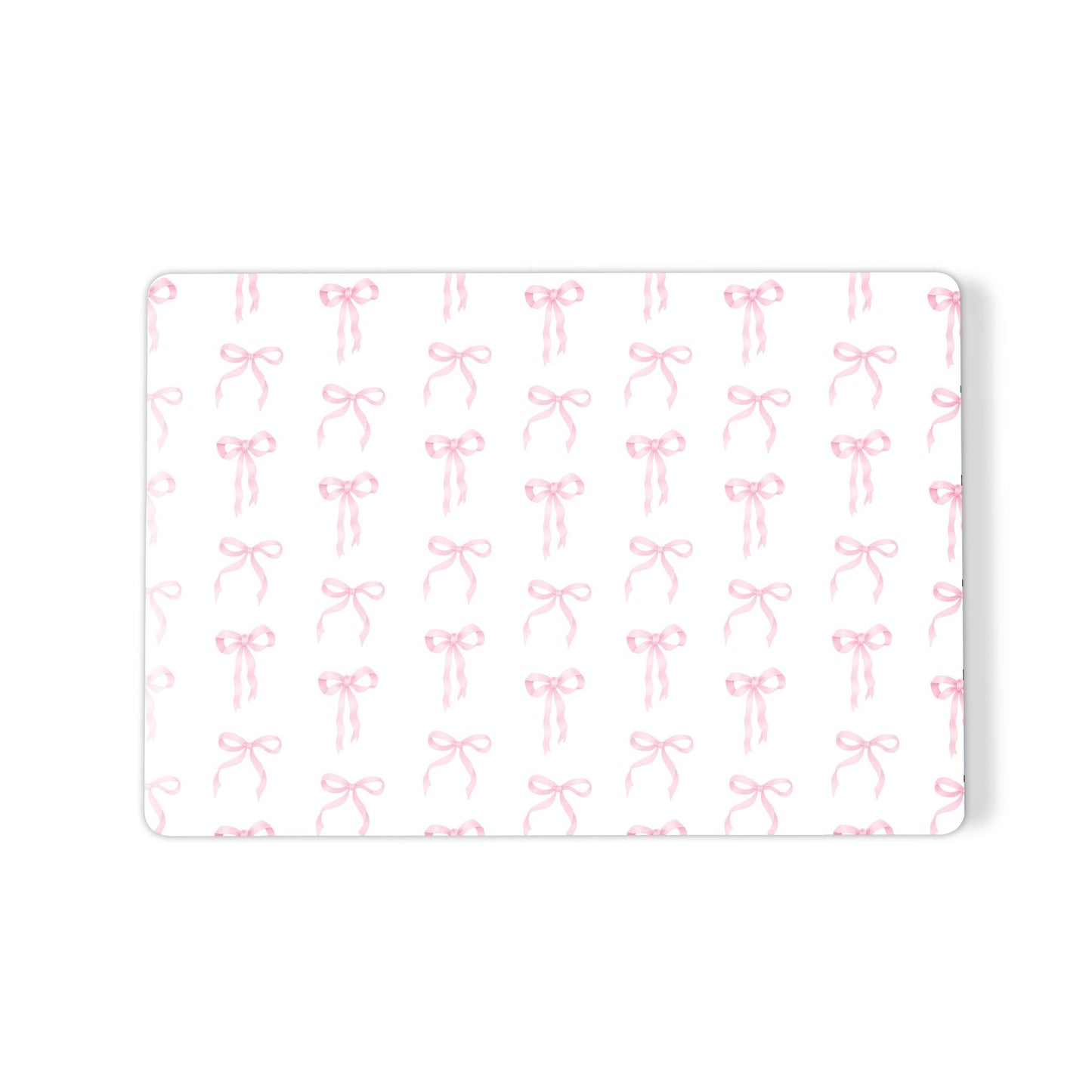 Pastel Confetti MacBook Case with pink ribbon bow design