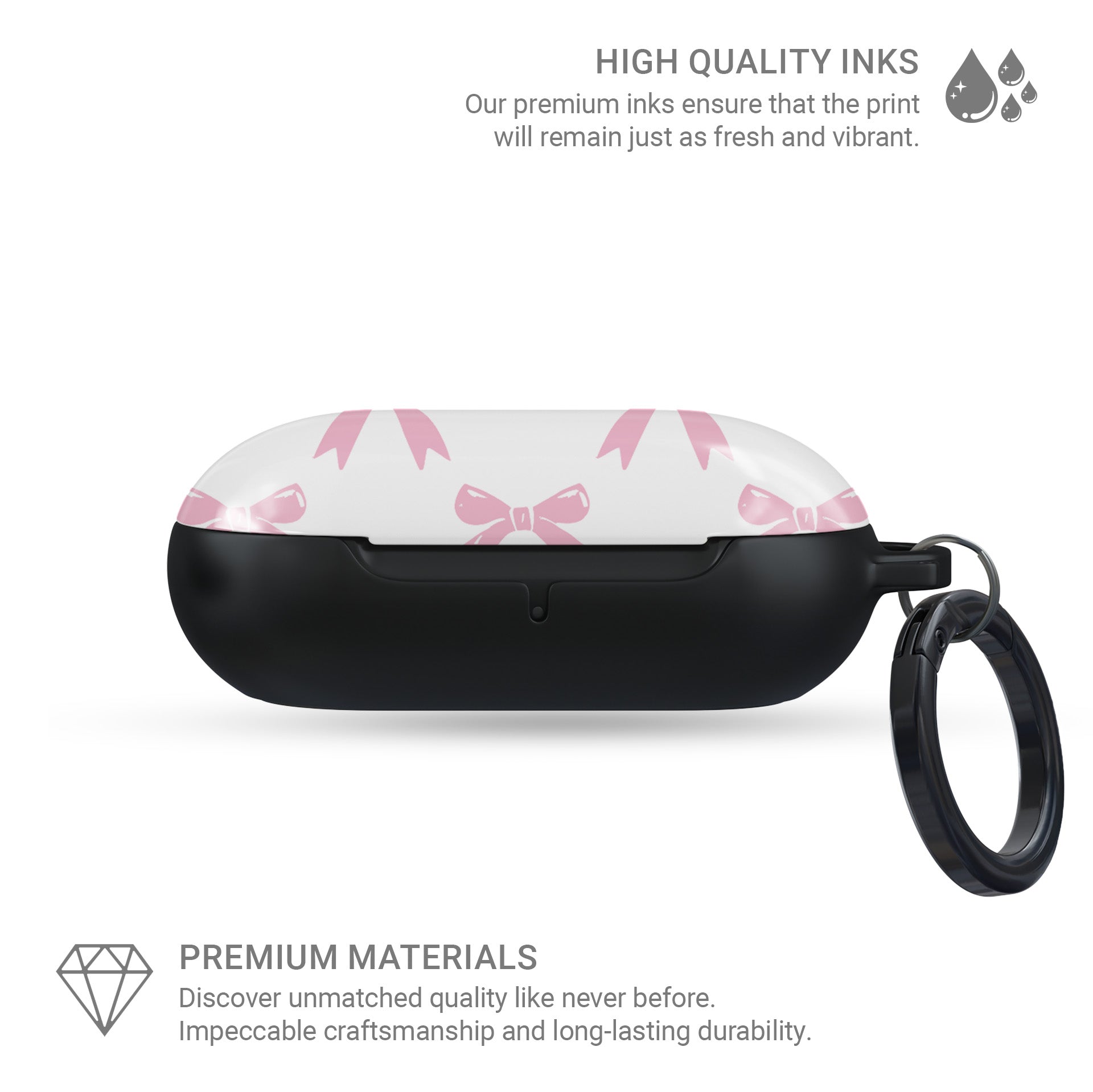 Pastel Confetti Samsung Buds Case – glossy bow design for Galaxy Buds