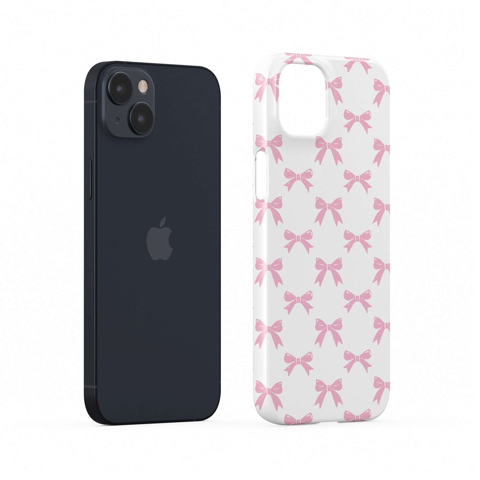 Cute protective Snap phone cover with pink bows