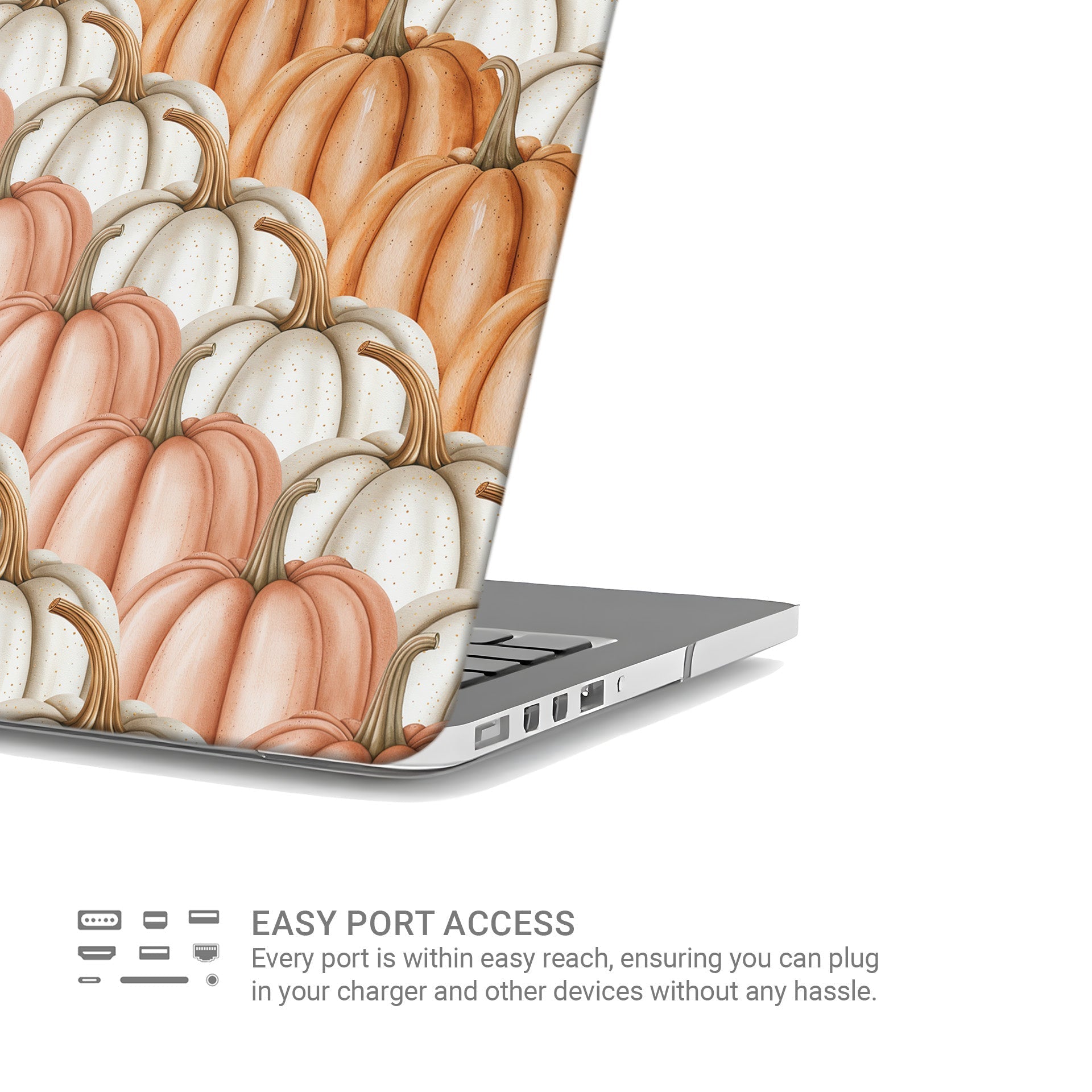 Autumn pumpkin MacBook Air and MacBook Pro hard shell case