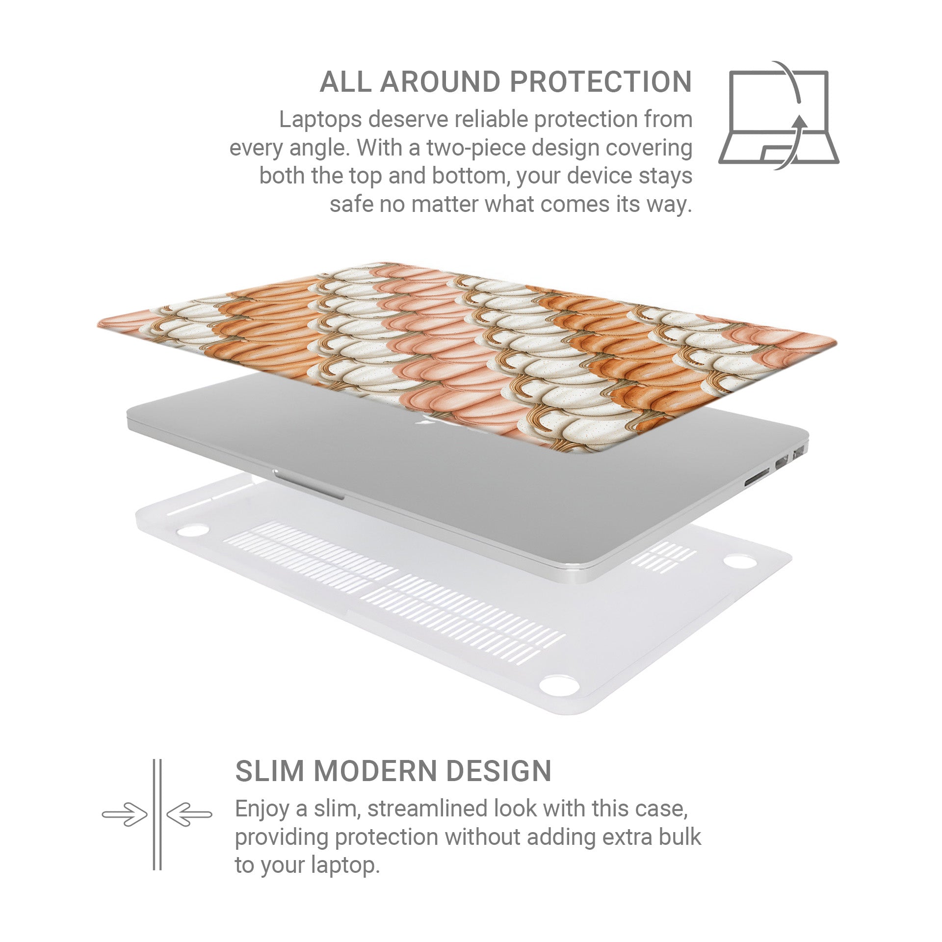 Autumn pumpkin MacBook Air and MacBook Pro hard shell case