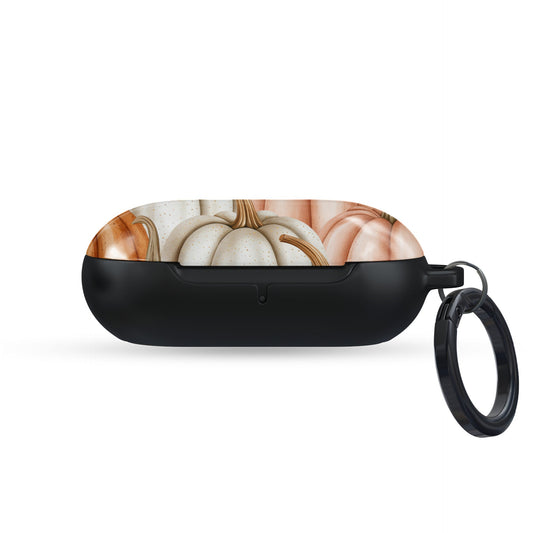 Protective Samsung Buds Pro case with autumn pumpkin print