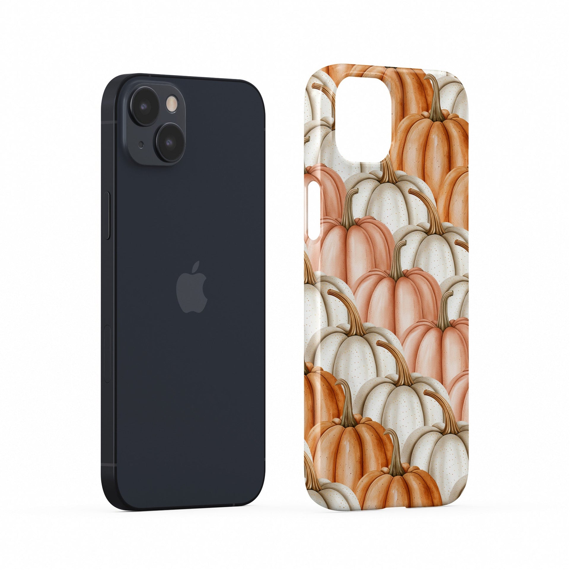 Cute snap phone case with pumpkin pattern