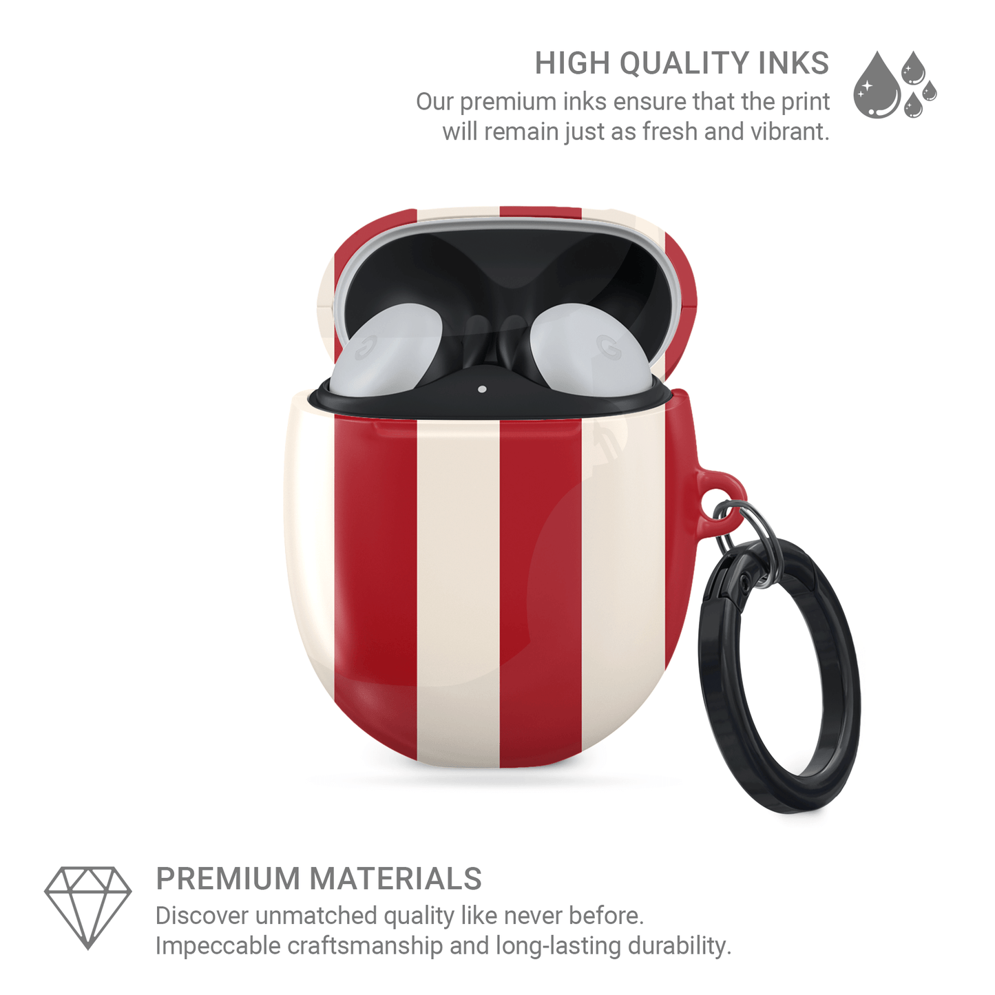 Red‑Ensign - Bands | Google Pixel Buds Tough Case - Case & Charm