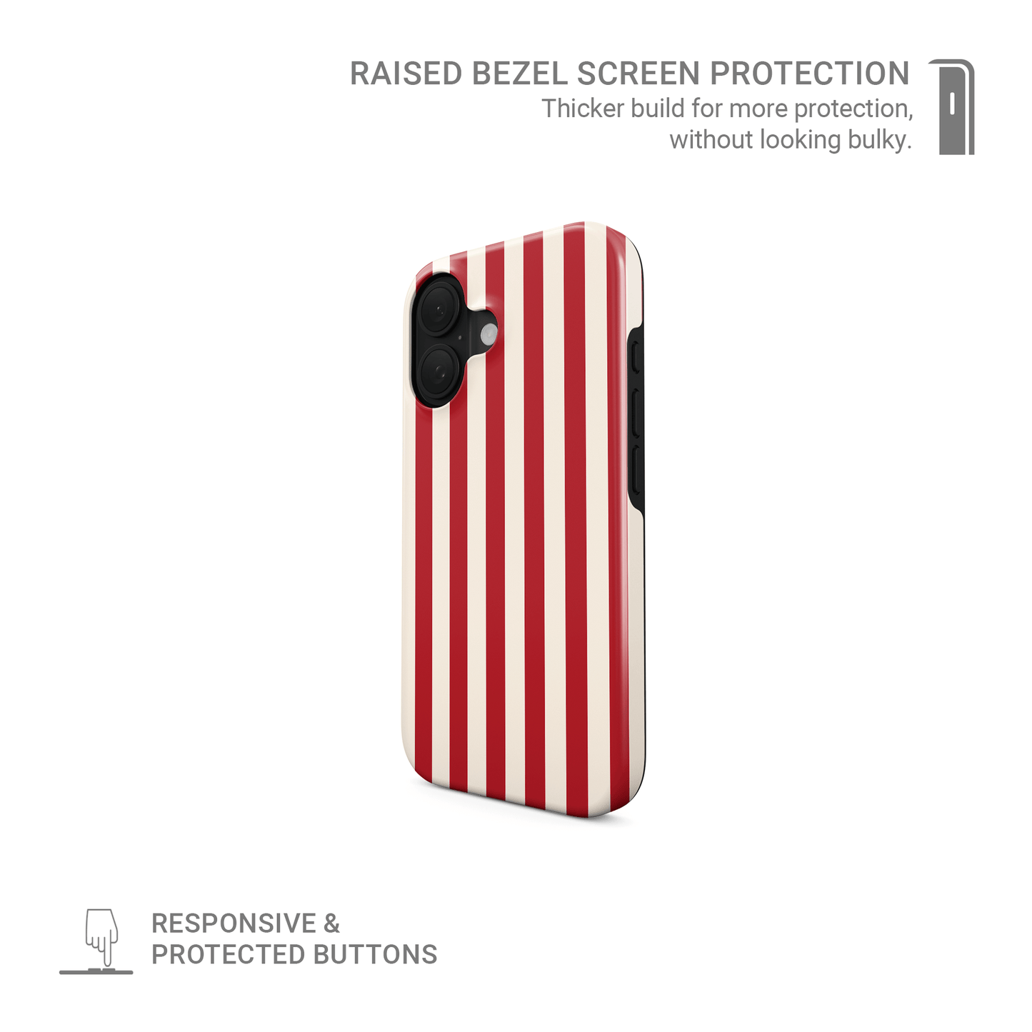 Red‑Ensign Bands | Tough Phone Case - Case & Charm