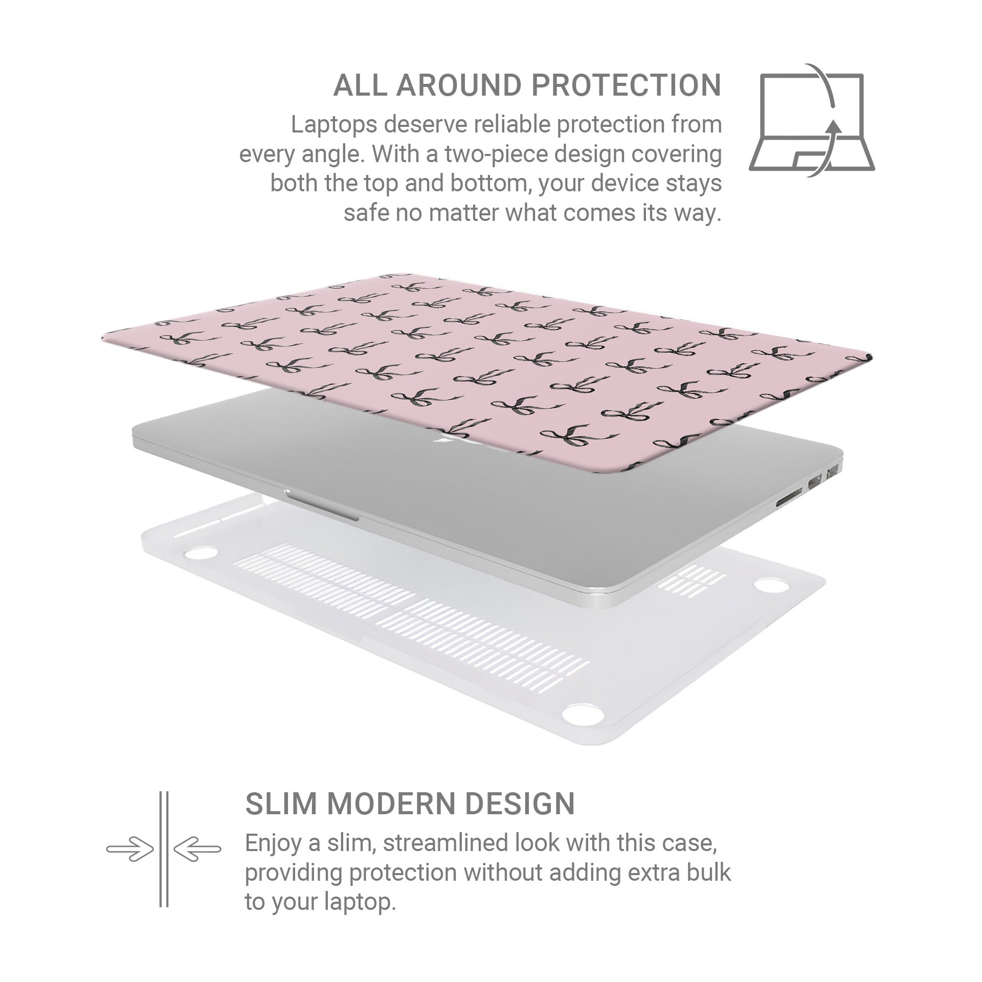 Ribbon Reverie MacBook Pro case – glossy scratch-resistant design