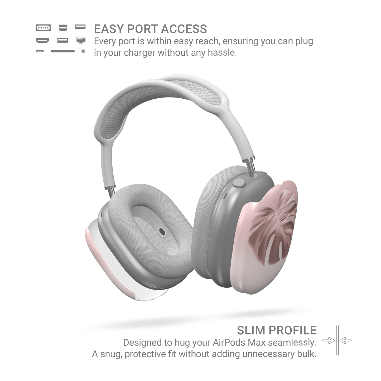 Rosé Tropic | Apple AirPods Max Tough Case - Case & Charm