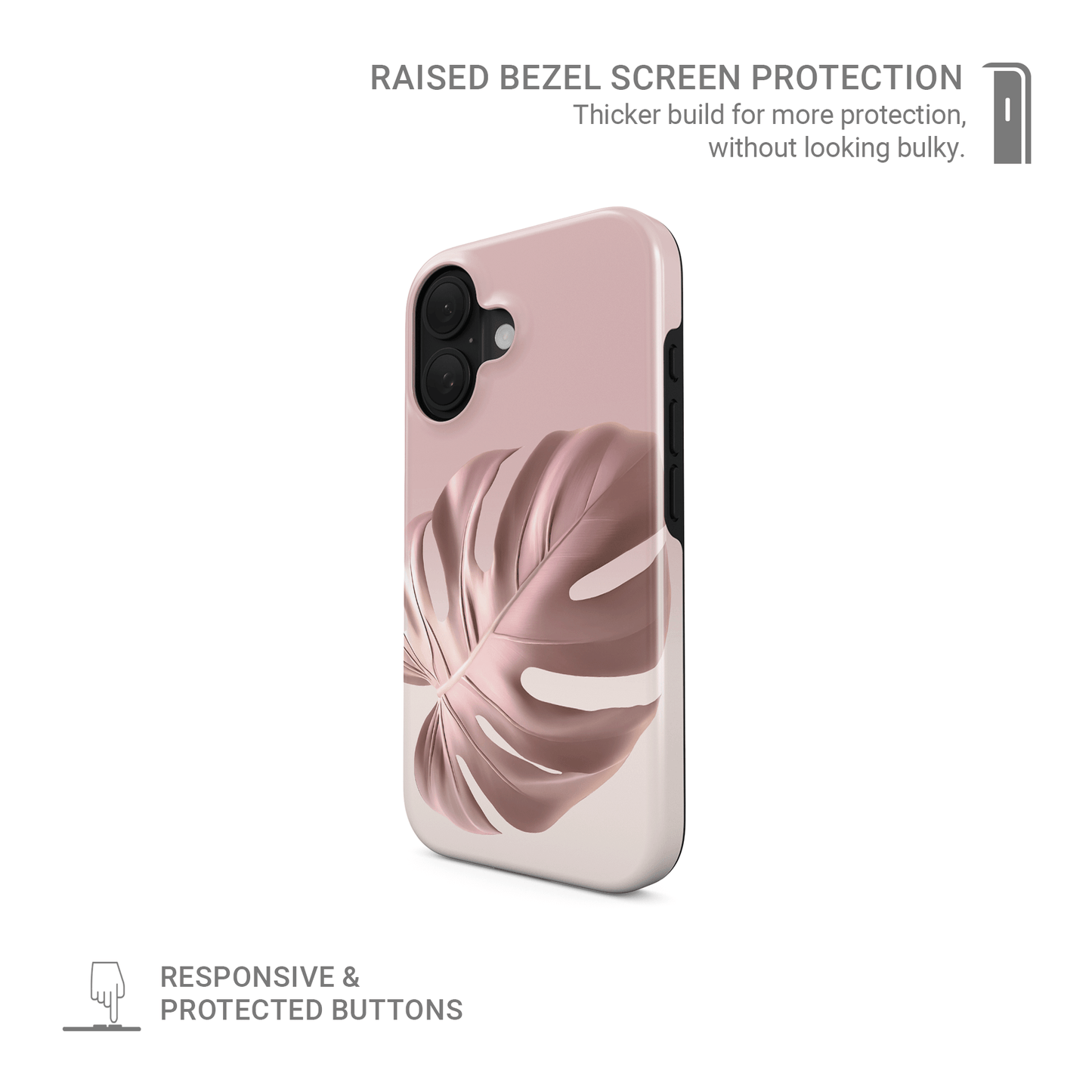 Rosé Tropic | MagSafe Tough Phone Case - Case & Charm
