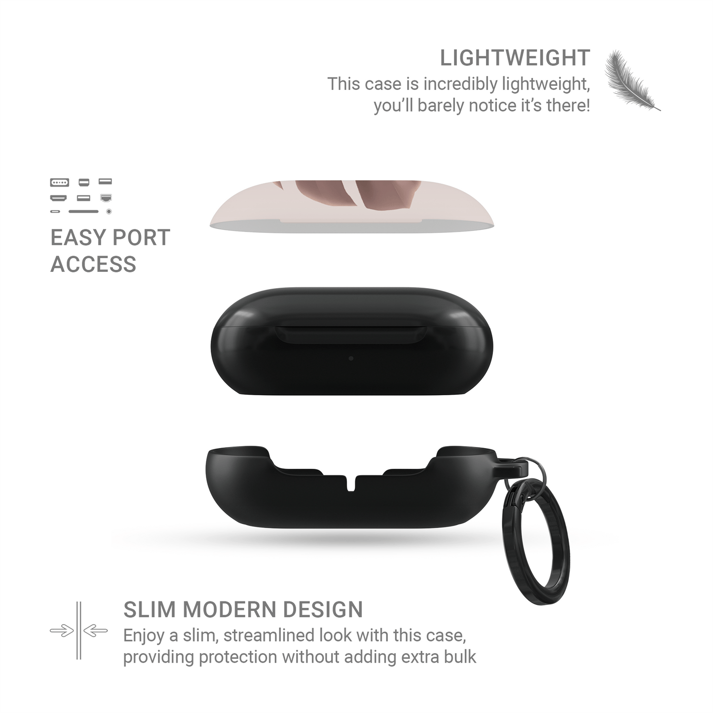 Rosé Tropic | Samsung Buds Tough Case - Case & Charm