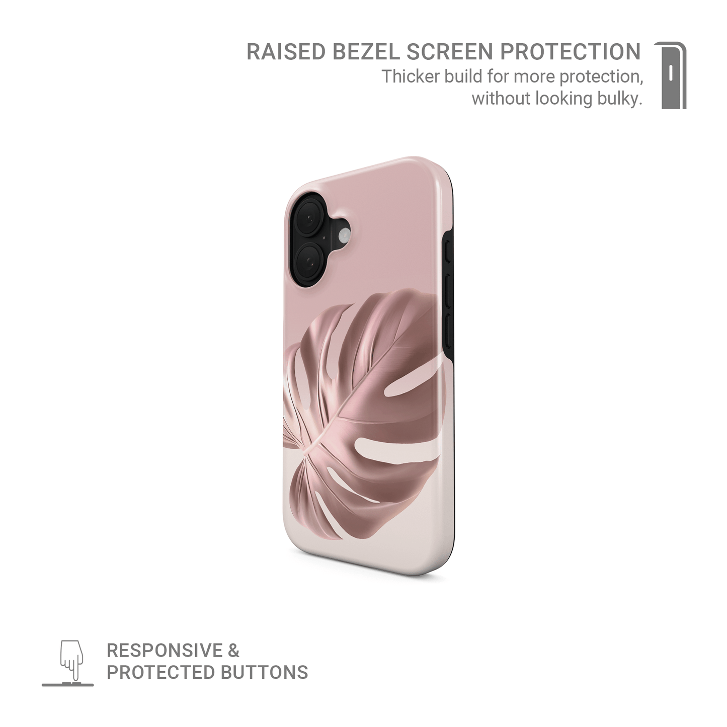 Rosé Tropic | Tough Phone Case - Case & Charm