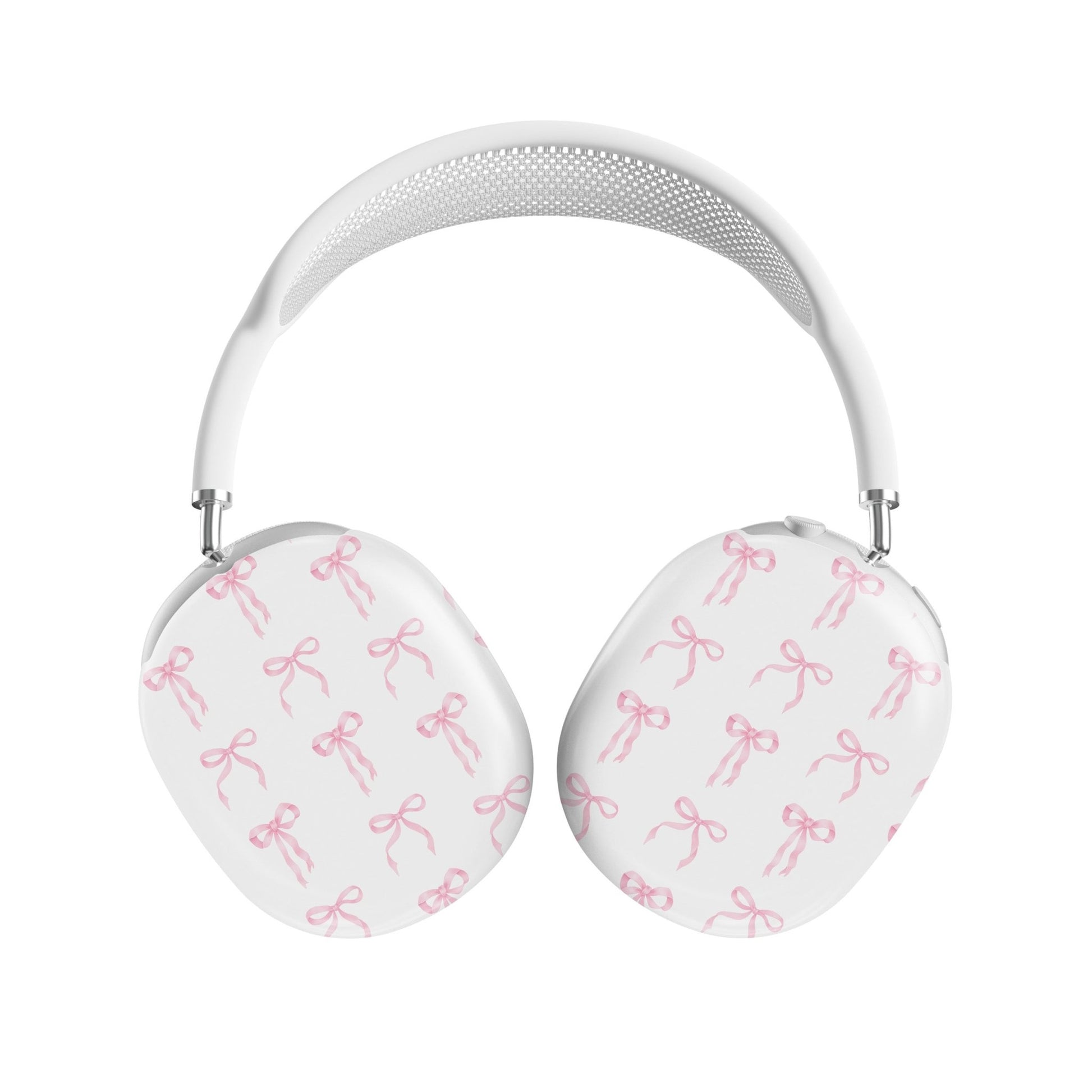 Slim protective AirPods Max case with satin-inspired bow pattern