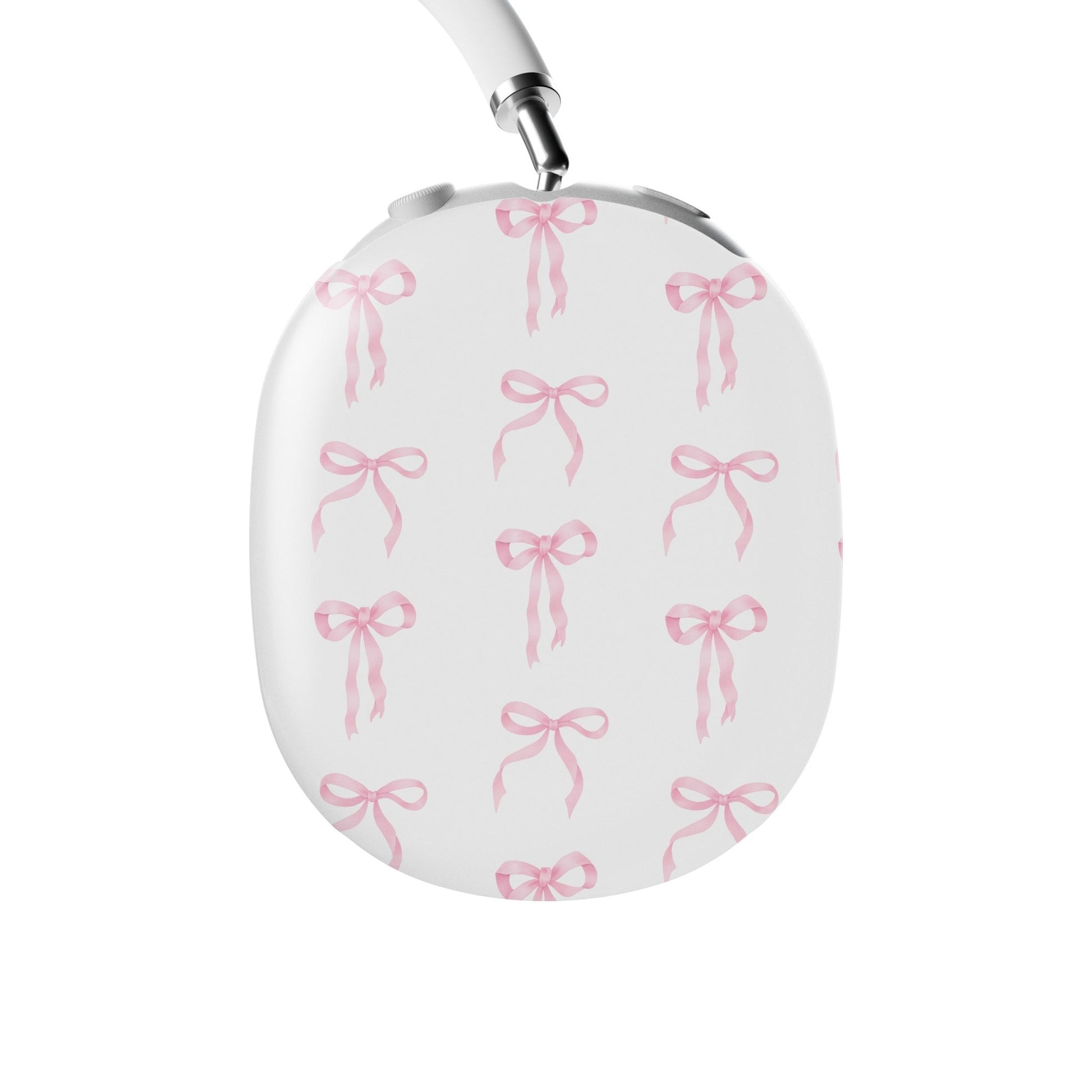 Slim protective AirPods Max case with satin-inspired bow pattern