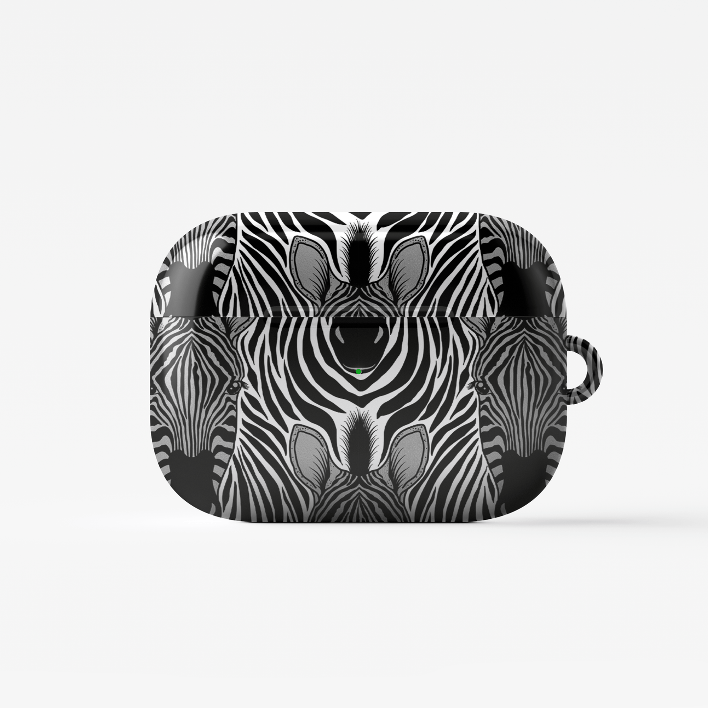 Case and Charm | Zebra Print Savanna Standoff Protective Apple AirPods Tough Case - Tech Accessories
