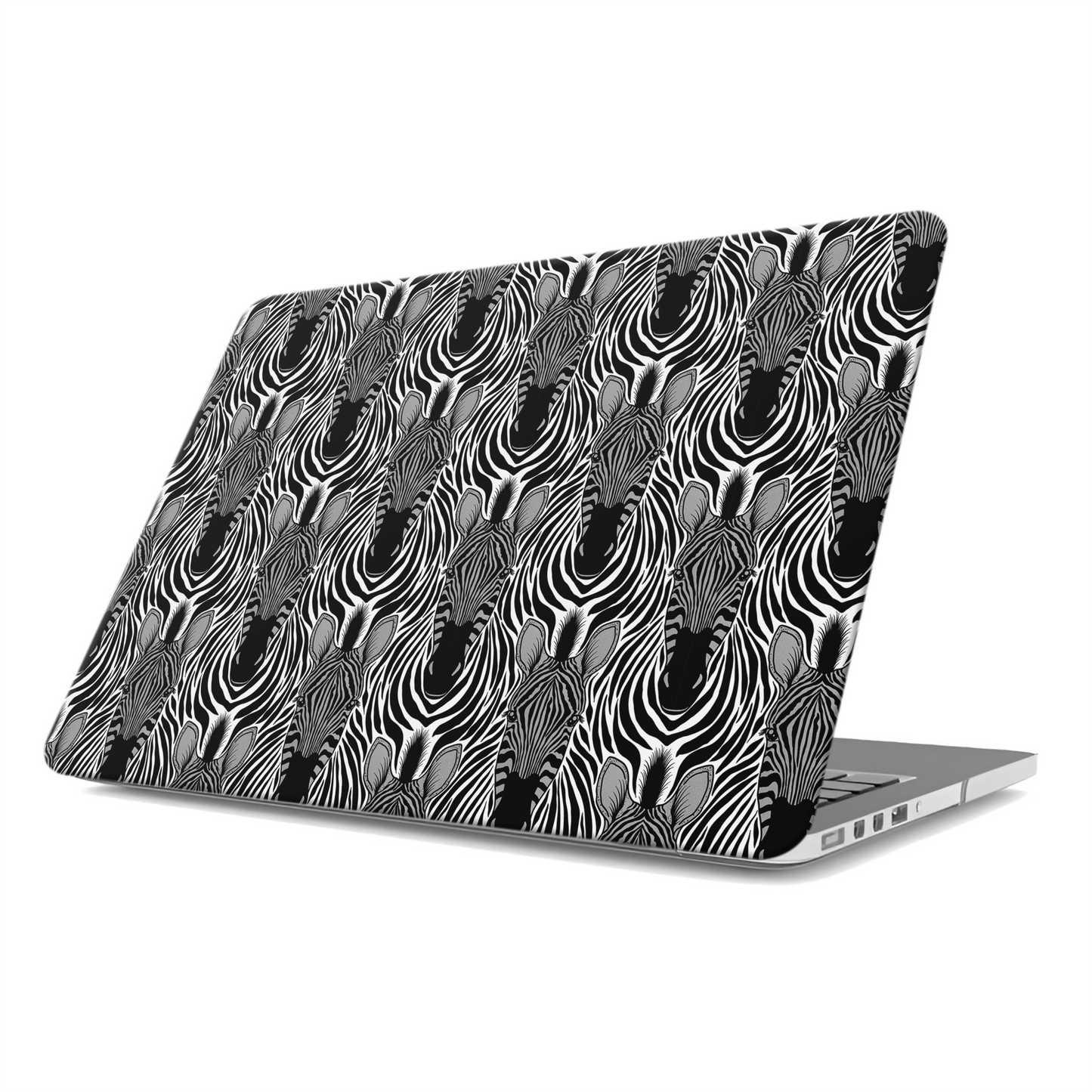 Case and Charm | Zebra Print Savanna Standoff Protective MacBook Case - Tech Accessories