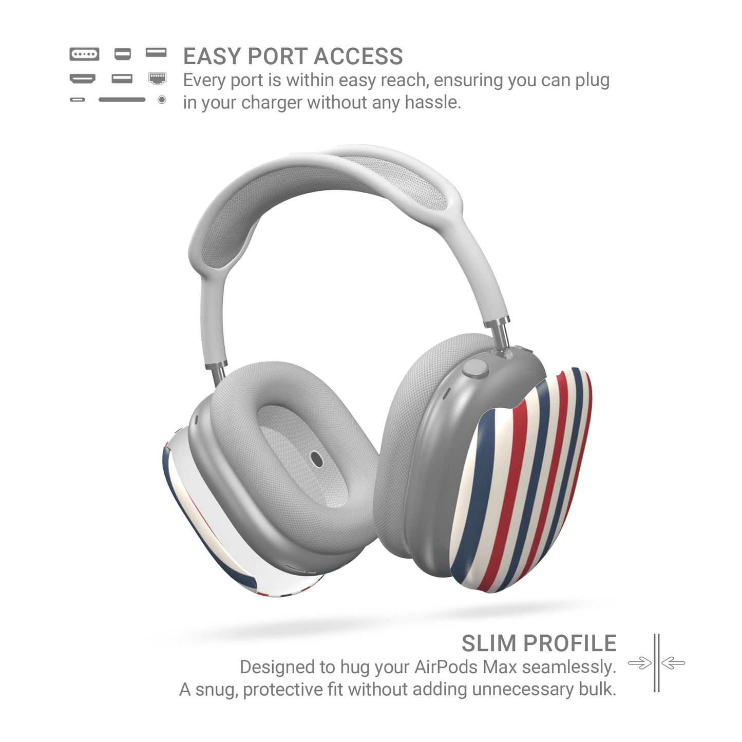 Semaphore Stripes | Apple AirPods Max Tough Case - Case & Charm