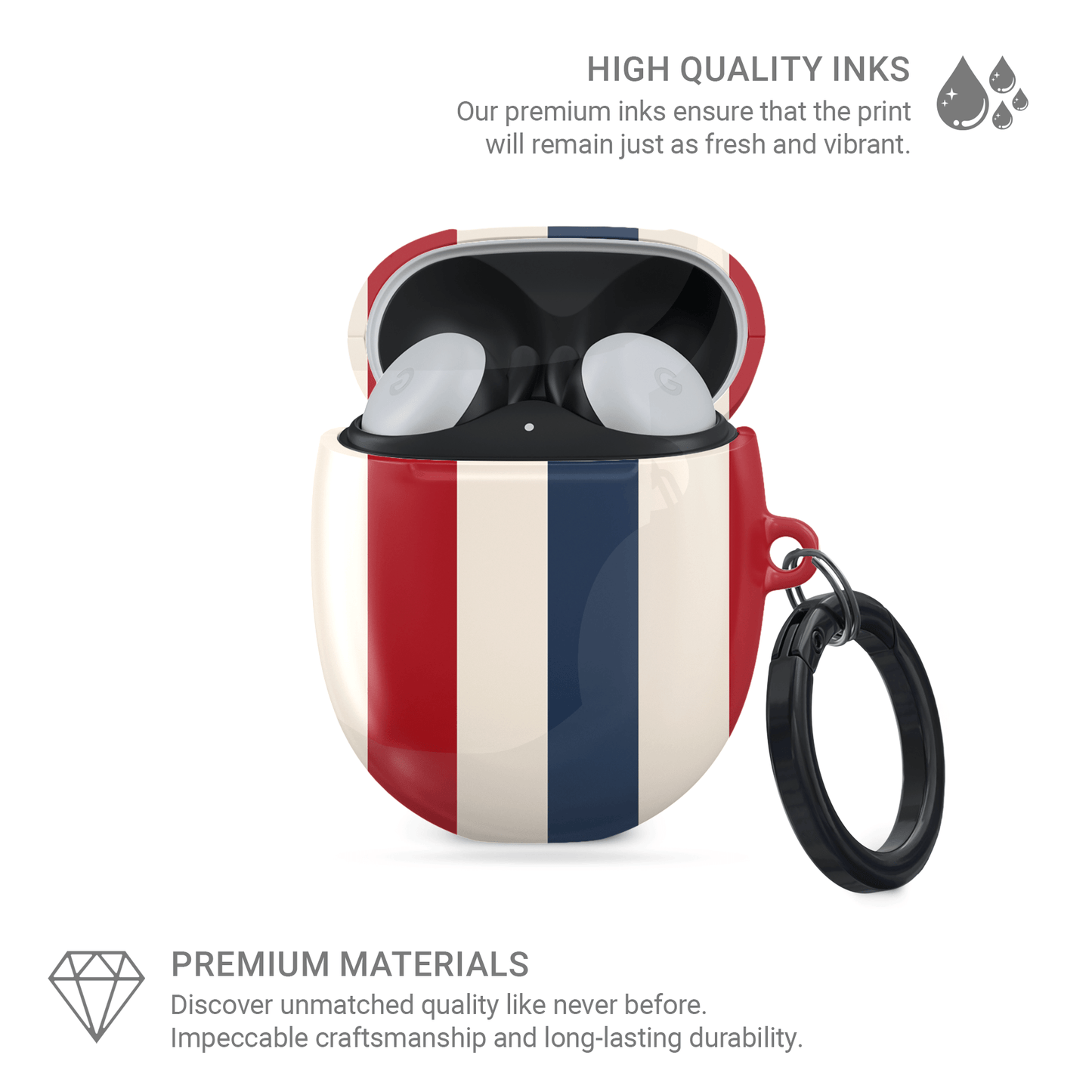 Semaphore Stripes | Google Pixel Buds Tough Case - Case & Charm