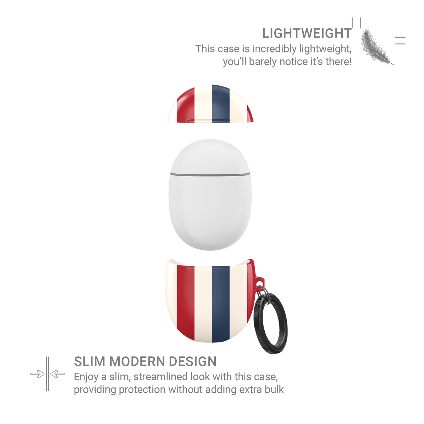 Semaphore Stripes | Google Pixel Buds Tough Case - Case & Charm