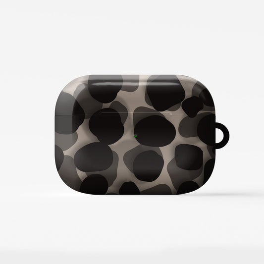 Stone Ash AirPods tough case with grey marble design, dual layer build, and glossy finish for everyday protection.