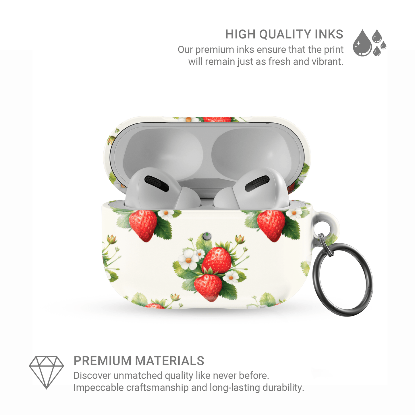 Strawberry Bliss | Apple AirPods Tough Case - Case & Charm