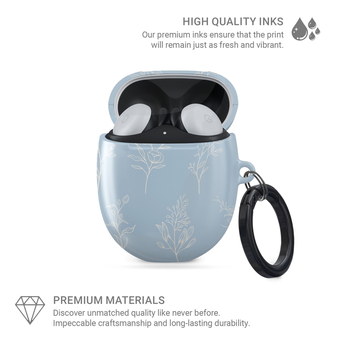 Tranquil Blooms | Google Pixel Buds Tough Case - Tech Accessories
