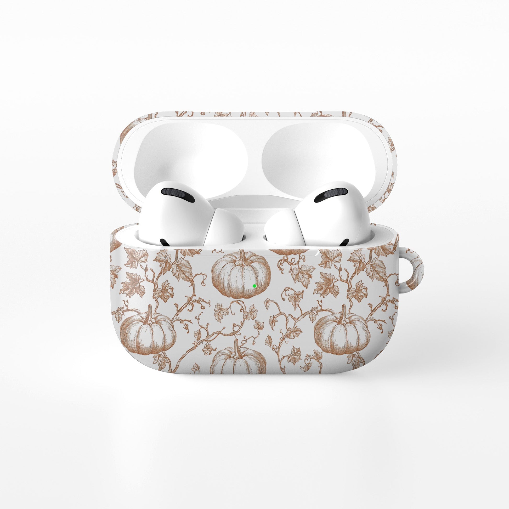 Protective autumn AirPods Pro case with vintage pumpkin
