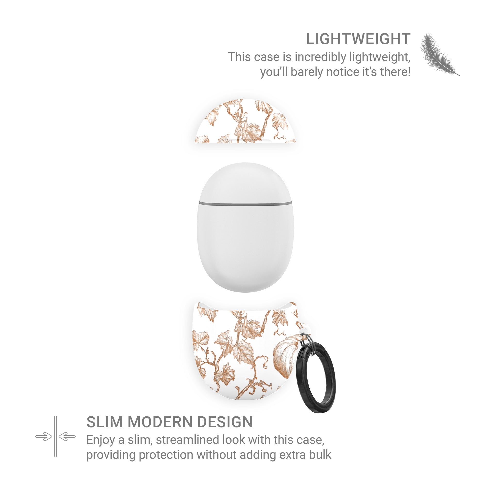 Shockproof Pixel Buds case with vintage fall pumpkin pattern