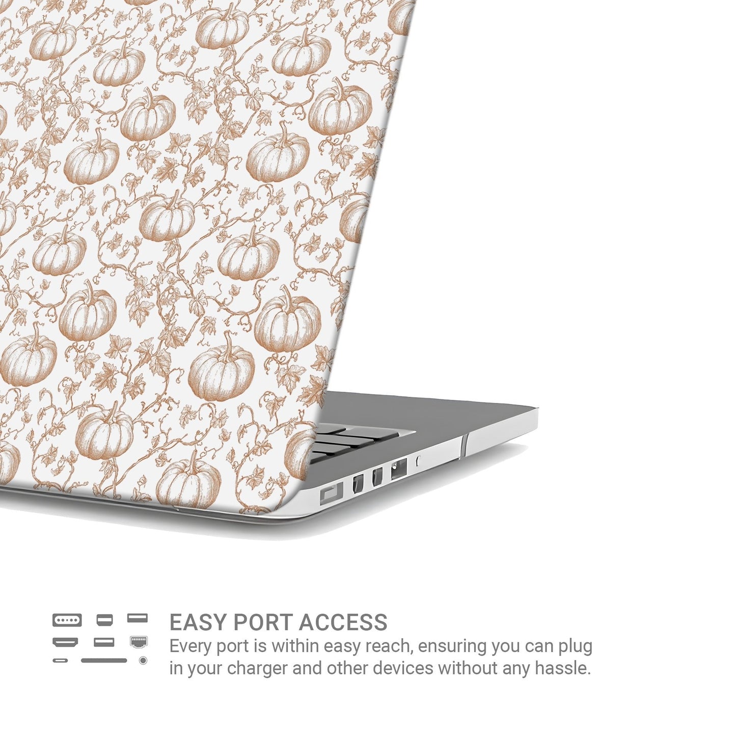 Autumn pumpkin vine MacBook Air and MacBook Pro hard shell case
