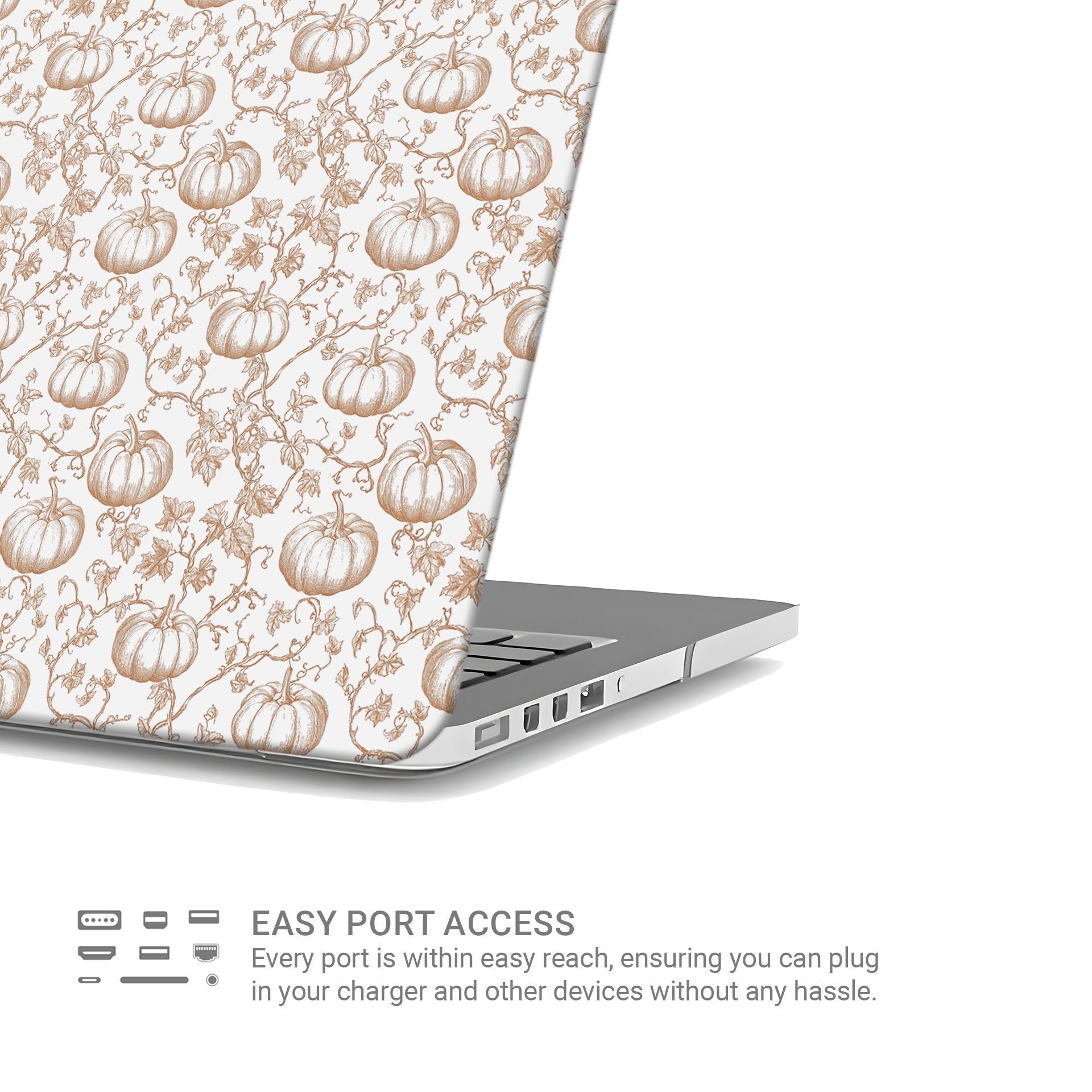 Autumn pumpkin vine MacBook Air and MacBook Pro hard shell case