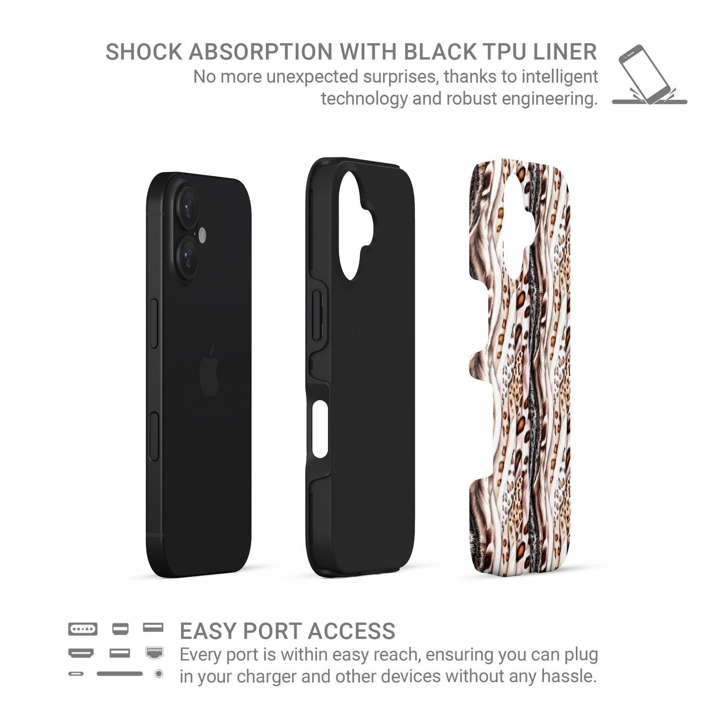 Shockproof double-layer MagSafe Tough Case for iPhone