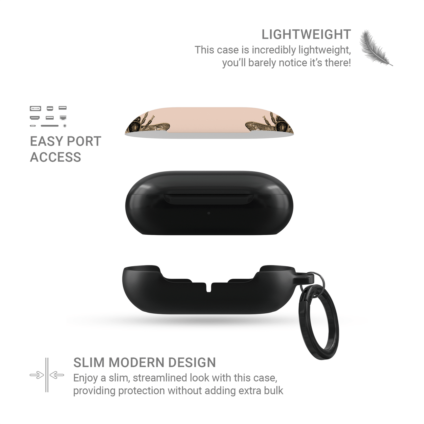 Wildflower Drift | Samsung Buds Tough Case - Case & Charm